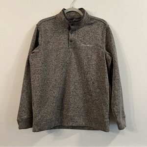 Men’s Eddie Bauer gray pullover sweater size large L